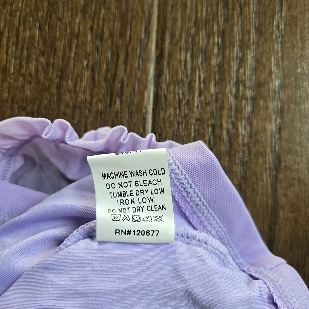 Breath Of Youth Tic Toc Off-Shoulder Ruched Tops in Purple, Blue, and Pink - Picture 2 of 4